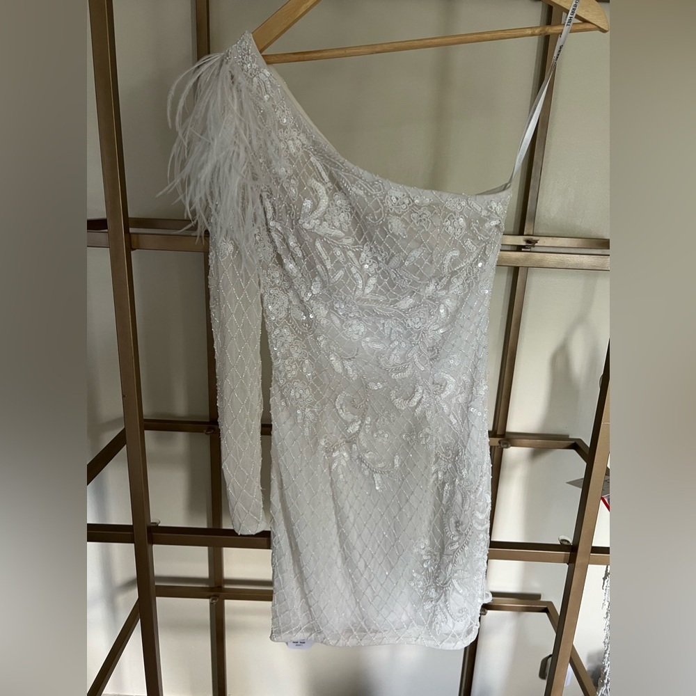 White Sheri Hill Dress Style Number 55136 Size 4 Brand New Never Worn